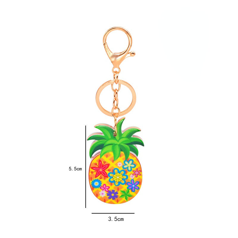 Wholesale Fruit Pendant Acrylic Keychain